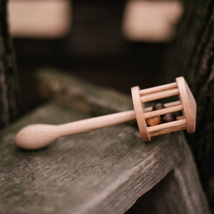 Wooden Baby Hand Rattle