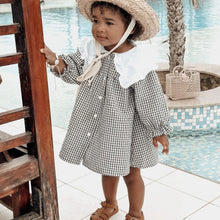 Load image into Gallery viewer, Gingham Dress With Maxi Collar (Two Colours)