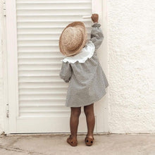 Load image into Gallery viewer, Gingham Dress With Maxi Collar (Two Colours)