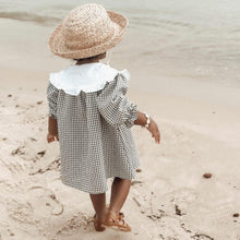 Load image into Gallery viewer, Gingham Dress With Maxi Collar (Two Colours)