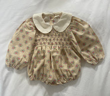 Load image into Gallery viewer, Beatrice Floral Romper (Beige)
