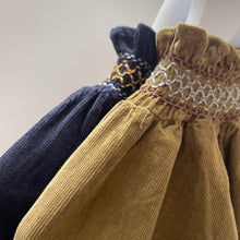 Load image into Gallery viewer, Ava Corduroy Smocked Romper (Two Colours)