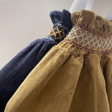 Load image into Gallery viewer, Ava Corduroy Smocking Dress (Two Colours)