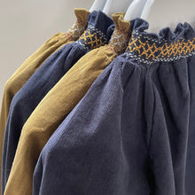 Load image into Gallery viewer, Ava Corduroy Smocked Romper (Two Colours)