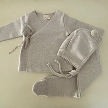 Load image into Gallery viewer, Kimono Top, Bottom + Bonnet Set (Two Colours)