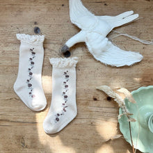 Load image into Gallery viewer, Lace Knee High Socks (Two Colours)