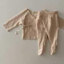 Load image into Gallery viewer, Newborn Kimono Top + Bottom Set (Two Colours)