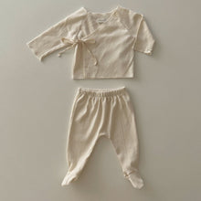 Load image into Gallery viewer, Newborn Kimono Top + Bottom Set (Two Colours)