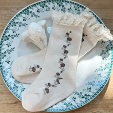 Load image into Gallery viewer, Lace Knee High Socks (Two Colours)