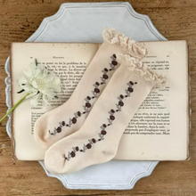 Load image into Gallery viewer, Lace Knee High Socks (Two Colours)