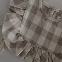 Load image into Gallery viewer, Check Baby Vest/Bib (Two colours)