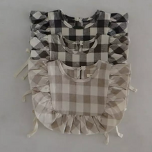 Load image into Gallery viewer, Check Baby Vest/Bib (Two colours)
