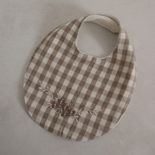 Load image into Gallery viewer, Mabel Gingham Baby Bib (Three Colours)
