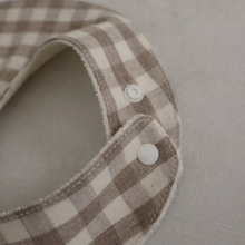 Load image into Gallery viewer, Mabel Gingham Baby Bib (Three Colours)
