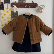 Load image into Gallery viewer, Corduroy Padded Jacket (Rust)