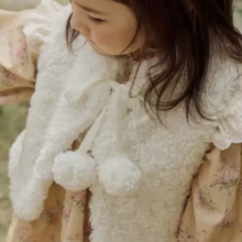 Load image into Gallery viewer, Cloud Pompom Gilet (Ivory)