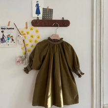 Load image into Gallery viewer, Ava Corduroy Smocking Dress (Two Colours)