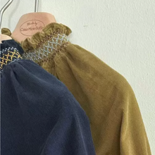 Load image into Gallery viewer, Ava Corduroy Smocked Romper (Two Colours)
