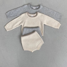 Load image into Gallery viewer, Knitted Jumper + Bloomer Set (Two Colours)