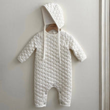 Load image into Gallery viewer, Bibi Quilted Bodysuit + Bonnet Set (Ivory)