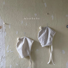 Load image into Gallery viewer, Newborn Bodysuit + Bonnet Set (Black Check)