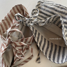 Load image into Gallery viewer, Striped Romper + Bonnet Set (Two Colours)