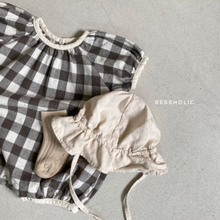 Load image into Gallery viewer, Checked Cotton Romper (Two Colours)