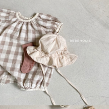 Load image into Gallery viewer, Checked Cotton Romper (Two Colours)