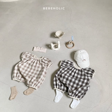 Load image into Gallery viewer, Checked Cotton Romper (Two Colours)