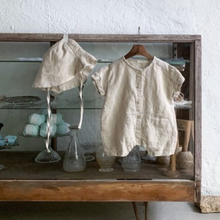 Load image into Gallery viewer, Linen Shortie Romper (Two Colours)