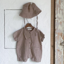 Load image into Gallery viewer, Linen Shortie Romper (Two Colours)