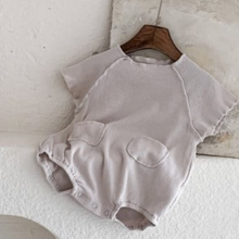 Load image into Gallery viewer, Waffle Tee-shirt Romper (Three Colours)