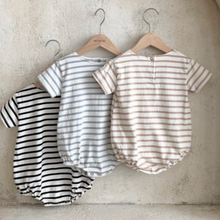 Load image into Gallery viewer, Saint Striped Cotton Romper (Three Colours)