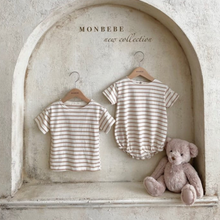 Load image into Gallery viewer, Saint Striped Cotton Romper (Three Colours)