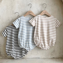 Load image into Gallery viewer, Saint Striped Cotton Romper (Three Colours)