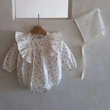 Load image into Gallery viewer, Ditsy Ruffle Romper