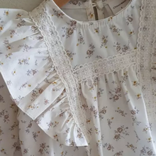 Load image into Gallery viewer, Ditsy Ruffle Romper