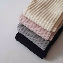Load image into Gallery viewer, Ribbed Cotton Tights (Three Colours)