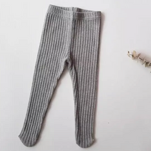 Load image into Gallery viewer, Ribbed Cotton Tights (Three Colours)