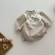 Load image into Gallery viewer, Amber Striped Cotton Romper (Two Colours)
