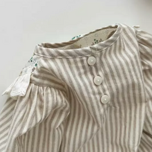 Load image into Gallery viewer, Amber Striped Cotton Romper (Two Colours)