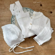 Load image into Gallery viewer, Bronte Pointelle Knitted Bonnet (Two Colours)