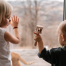 Load image into Gallery viewer, Nighthawk Wooden Baby Rattle
