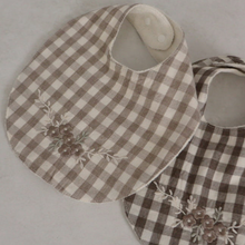 Load image into Gallery viewer, Mabel Gingham Baby Bib (Three Colours)
