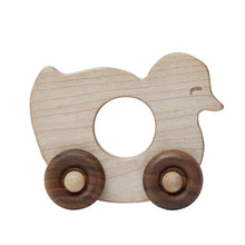 Load image into Gallery viewer, Wooden Rolling Duck Baby Toy
