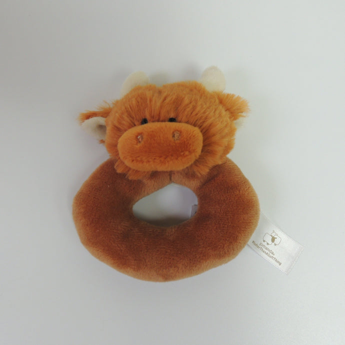 Baby Hand Rattle (Highland Cow)