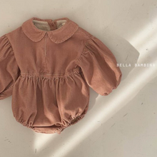 Load image into Gallery viewer, Velour Romper (Brown)
