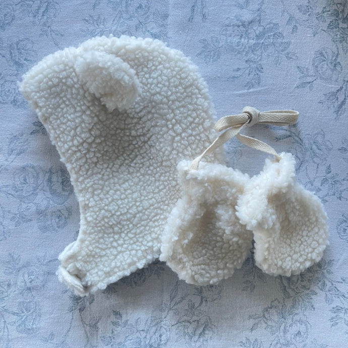 Coco Hat + Mitten Set (Ivory)