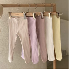 Load image into Gallery viewer, Pastel Ribbed Tights (Three Colours )
