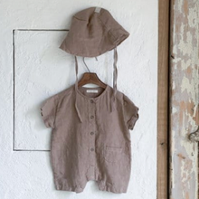 Load image into Gallery viewer, Linen Shortie Romper (Two Colours)
